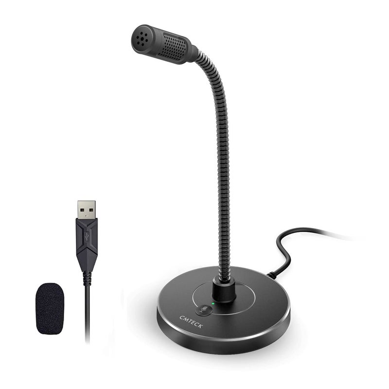 CMTECK USB Computer Microphone G009, Noise-Cancelling Recording Desktop Mic for PC/Laptop for Online Chatting, Home Studio, Podcasting, Gaming, Skype, YouTube with Mute Function(Windows/Mac) - Image 1